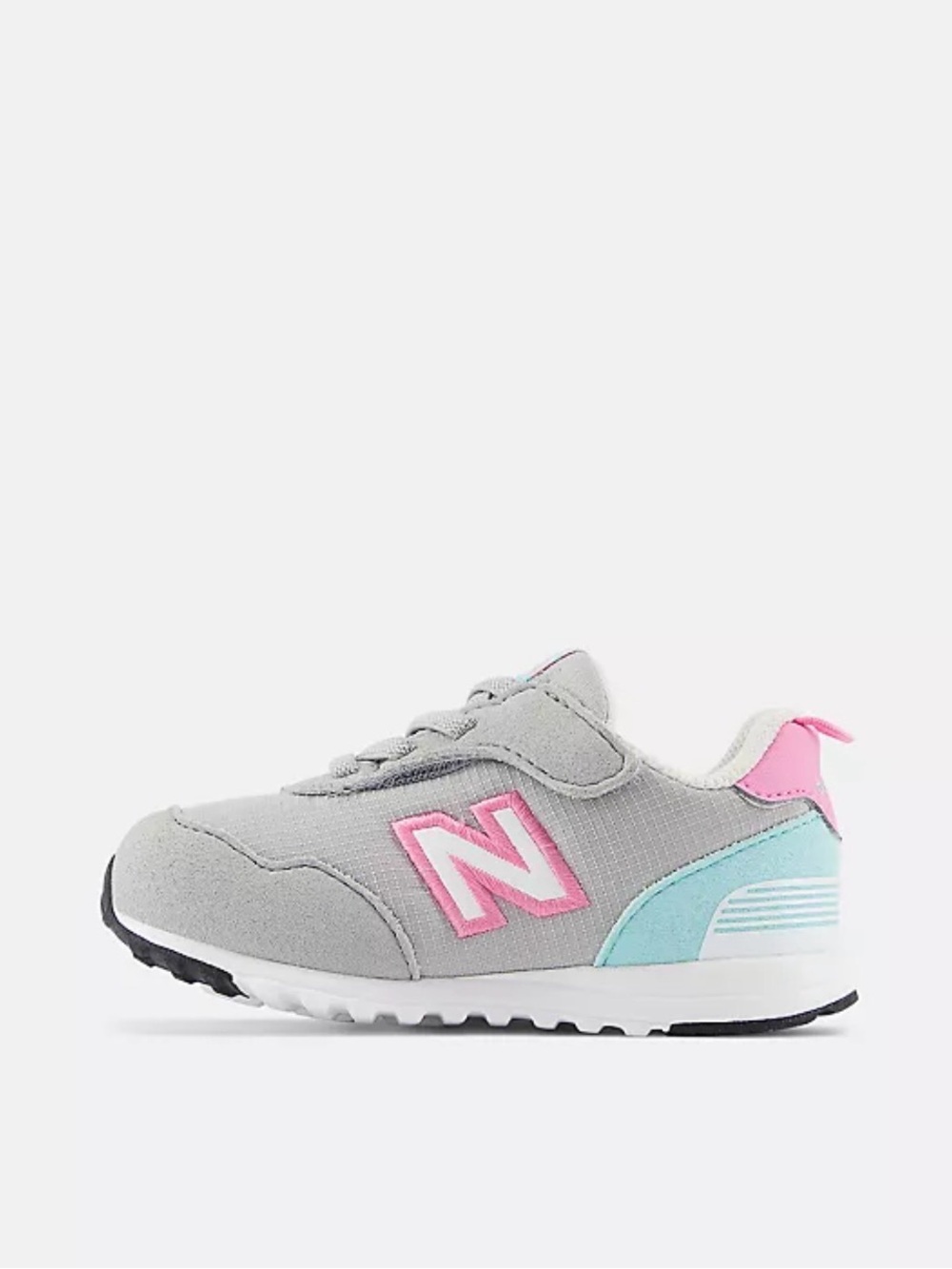 New Balance 515 NEW-B Hook & Loop Toddler Girls Sneakers Gray Pink Mint Size 6